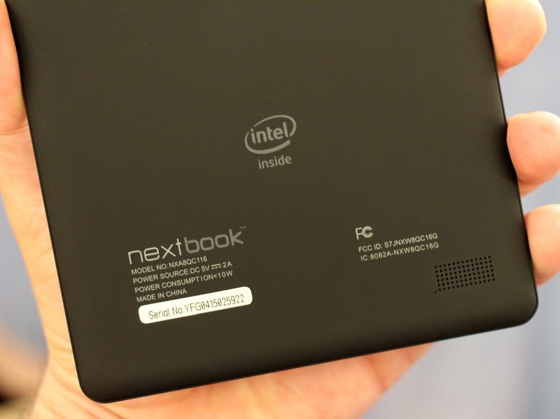 Nextbook Ares 8 back bottom