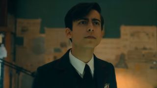 Aidan Gallagher as Five in The Umbrella Academy Season 2