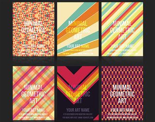 flyer templates: geometric