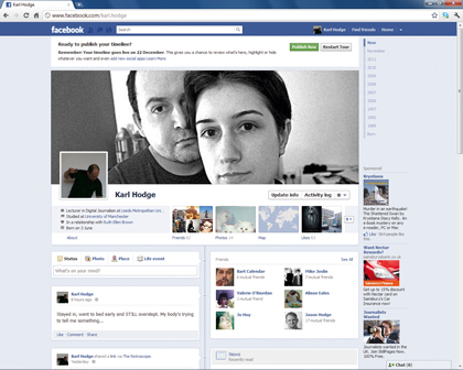 Facebook timeline