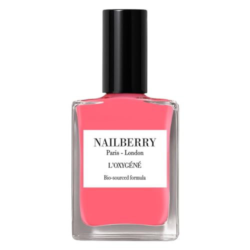 Nailberry L'oxyg&amp;eacute;n&amp;eacute; Oxygenated Nail Lacquer | Bubble Gum, 14 Ml | Polish for a Healthier Manicure &amp;amp; Long Lasting Colour | 21-Free, Vegan, Halal, Cruelty &amp;amp; Gluten Free
