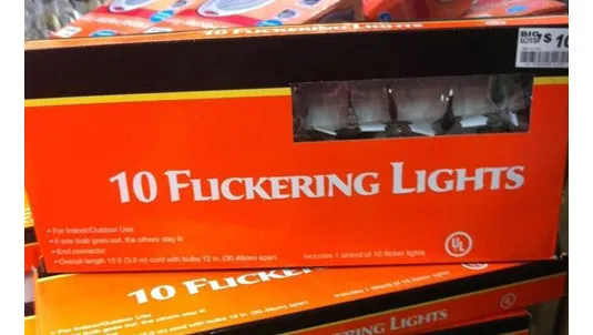 10 flickering lights