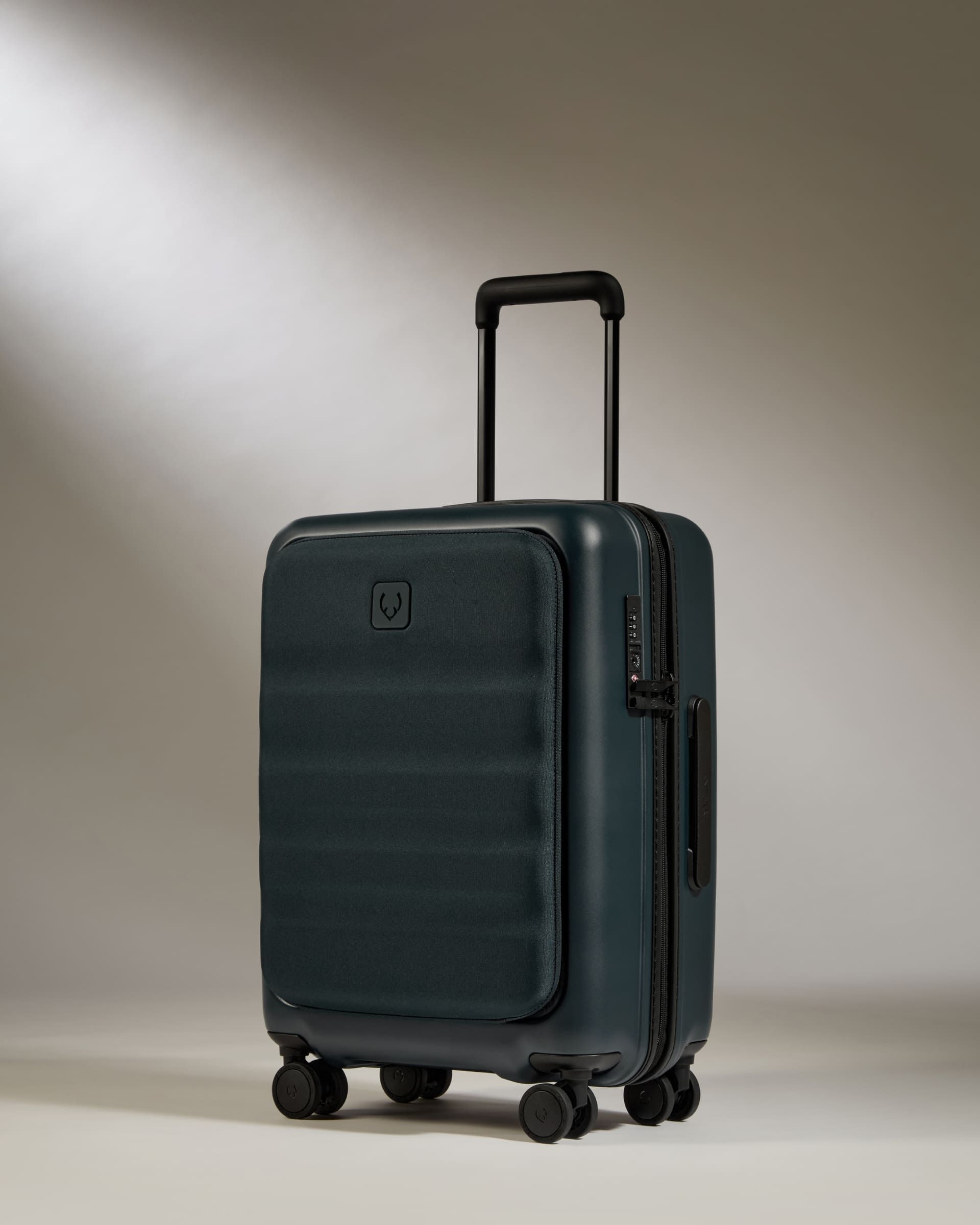 Cabin With Pocket Suitcase in Indigo Blue - Icon Stripe