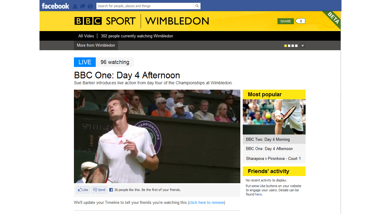BBC Sport app hits Facebook to live stream Wimbledon, Olympics TechRadar