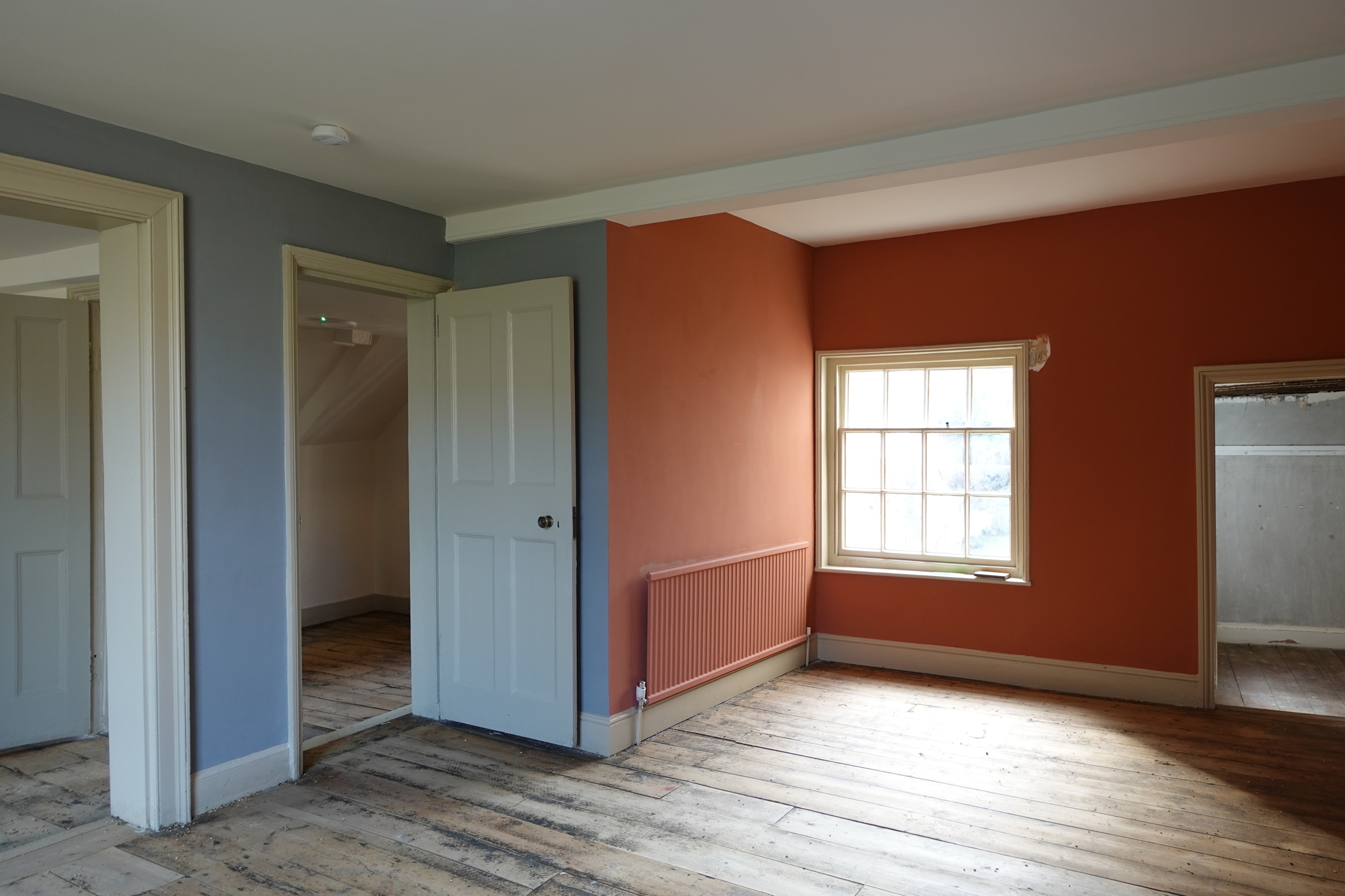 The backrooms of the lodging.