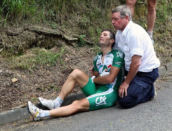 Le Mevel crashed out of the Tour