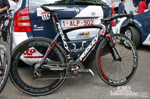 Andre Greipel's (Lotto-Belisol) custom painted Ridley Noah FAST.