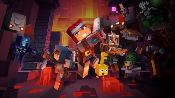 Minecraft Dungeons is delayed until May | PC Gamer