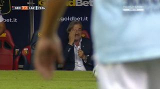 Genoa teenager's father weeps on bench as son bags Serie A ...