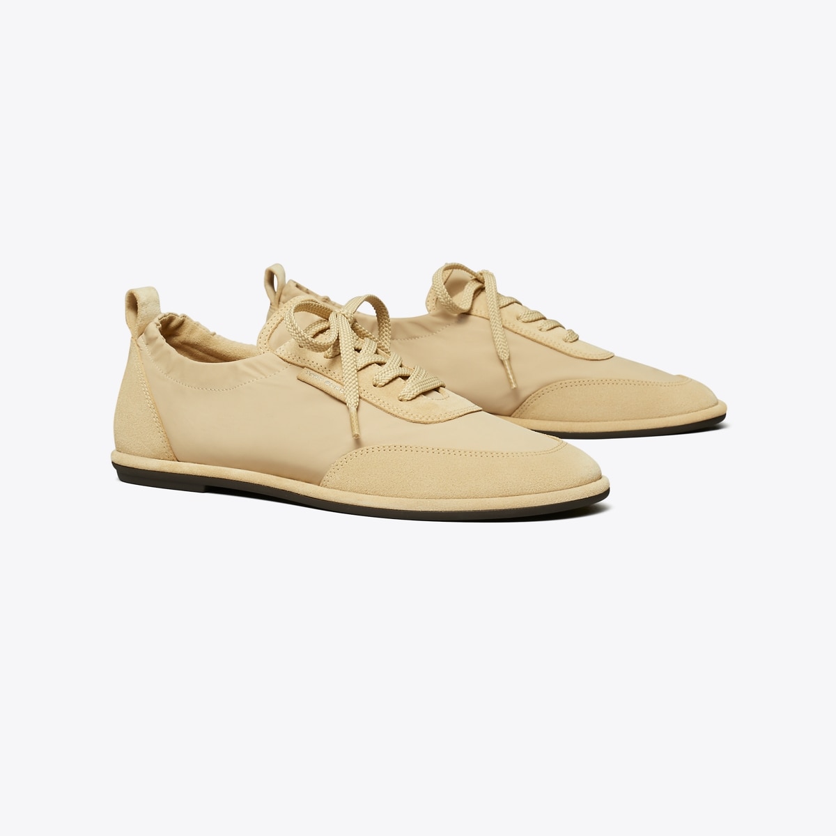 Ballet Sneaker in Beige, Size 8.5