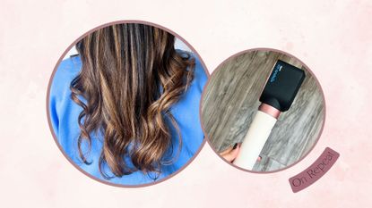 Dyson Airwrap 2x next to after shot