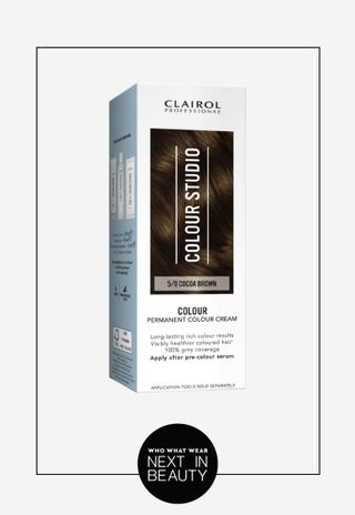 Clairol Colour Studio Permanent Colour Cream | Hair Dye | Long-Lasting Rich Tones | 100% Grey Coverage | Dermatologically Tested Vegan Formula | Hair Colouring Kit | Cinnamon Brown 5/74 I 50ml