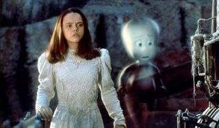 Casper Christina Ricci and Casper wander around a laboratory