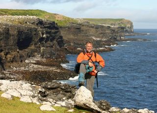 Marine biologist and conservation advocate Bob Zuur on the Auckland Islands, ahead of his departure for lands farther south.