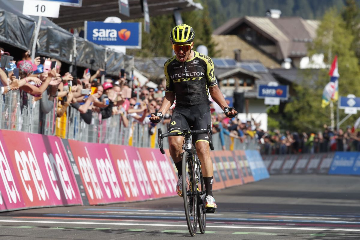Esteban Chaves takes the win on stage 19