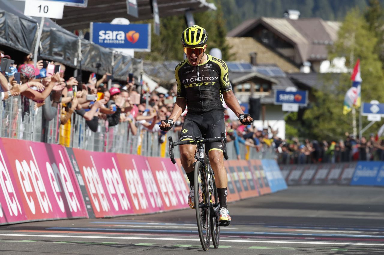 Esteban Chaves takes the win on stage 19