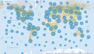 The One Million Tweet Map uses the real-time Twitter Stream API to display new geolocated tweets