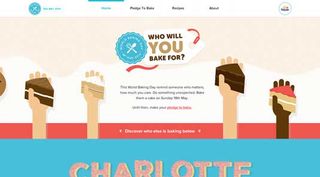 A clear typographical hierarchy: the World Baking Day site
