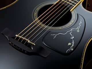 The black-on-black scratchplate exudes class, even if it looks too good to touch