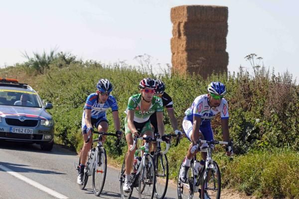 The breakaway on the first stage of Tour of Britain