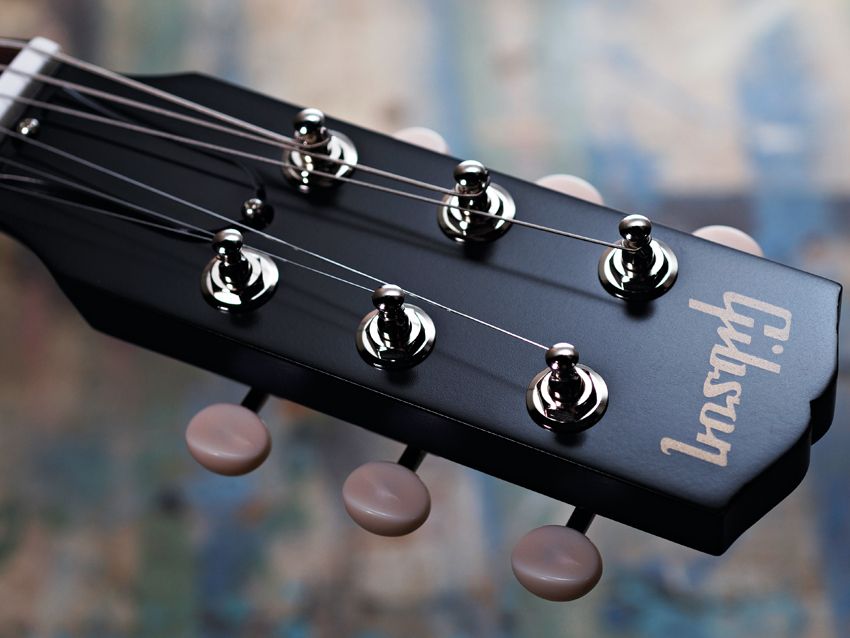The headstock bears the classic Gibson logo.