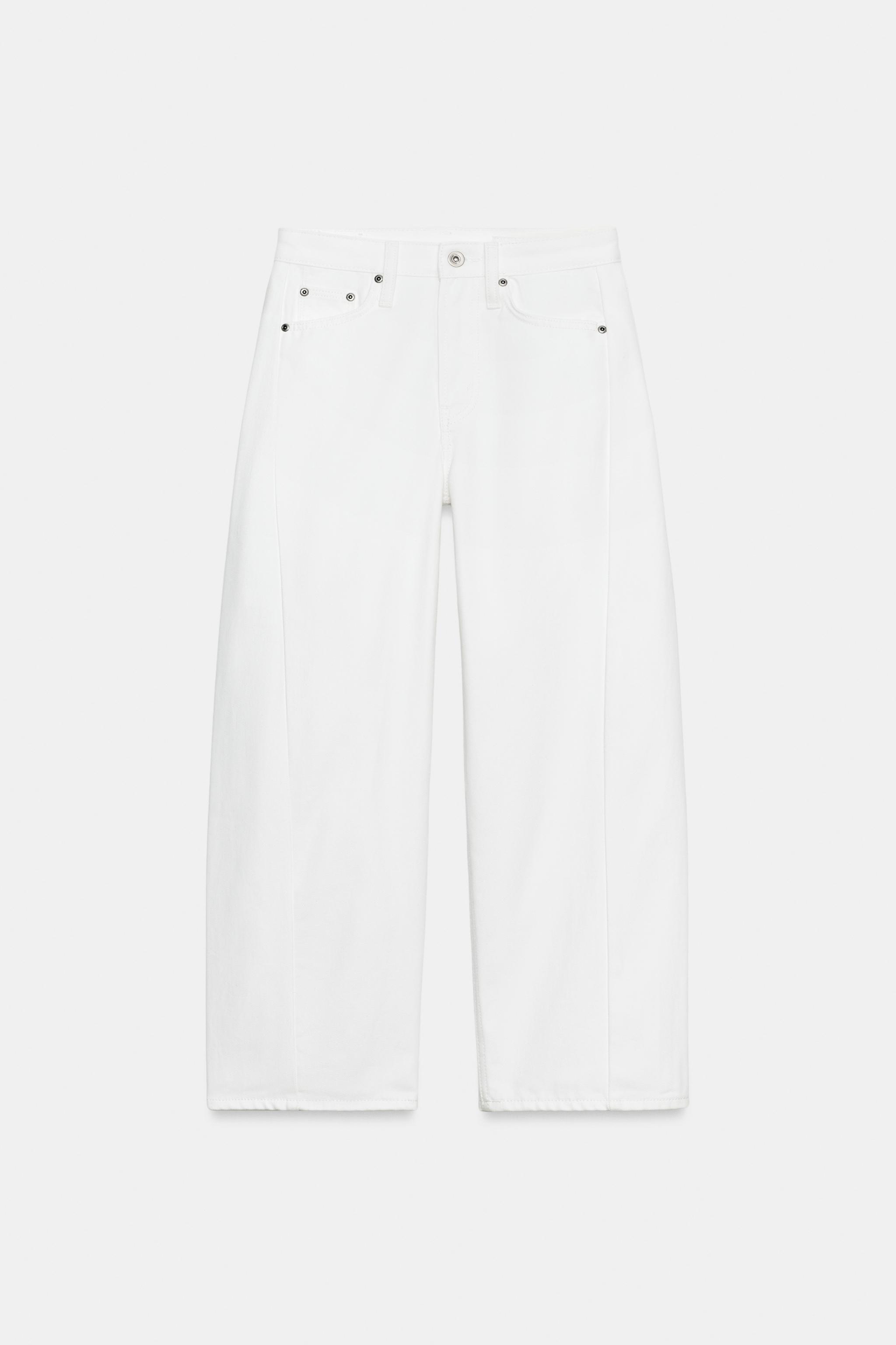Zw Collection Ankle Relaxed Mid-Rise Jeans