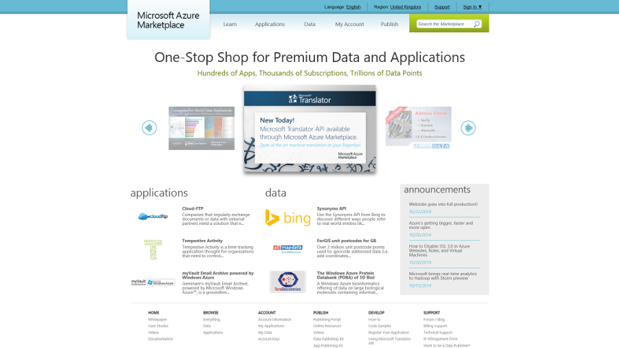 Azure Marketplace