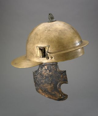 Copper alloy Roman legionary helmet