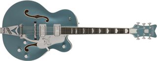 Gretsch's G6136T-140 LTD 140th Double Platinum Falcon Hollow Body with String-Thru Bigsby guitar