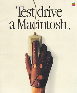 Apple invented the mouse, so the mouse was the star of the Macintosh computer ads.