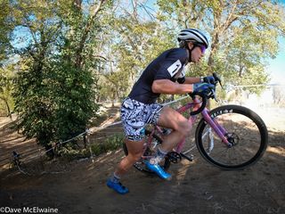 Samantha Runnels (Squid Bikes) was having another strong ride today