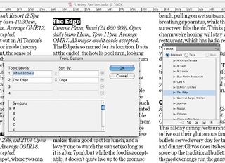 Create an index in InDesign: step 5