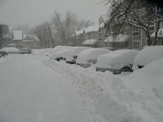 Parking lot in Tarrytown, N.Y., in Westchester County, on Feb. 13, 2014.