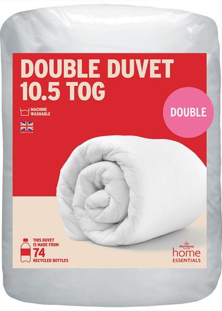 double duvet white bedding