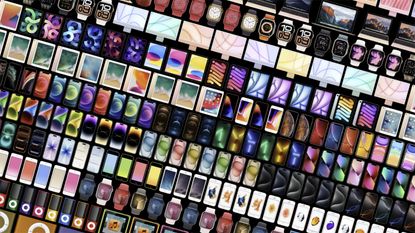 Apple devices in colour