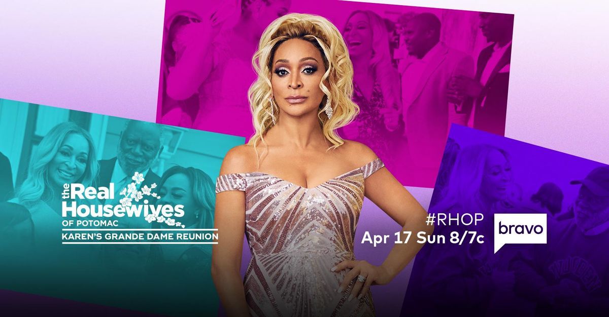 The Real Housewives of Potomac: Karen&#039;s Grande Dame Reunion key art