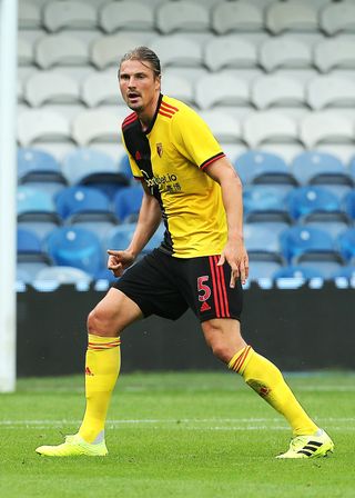 Sebastian Prodl made his first league start of the season for Watford