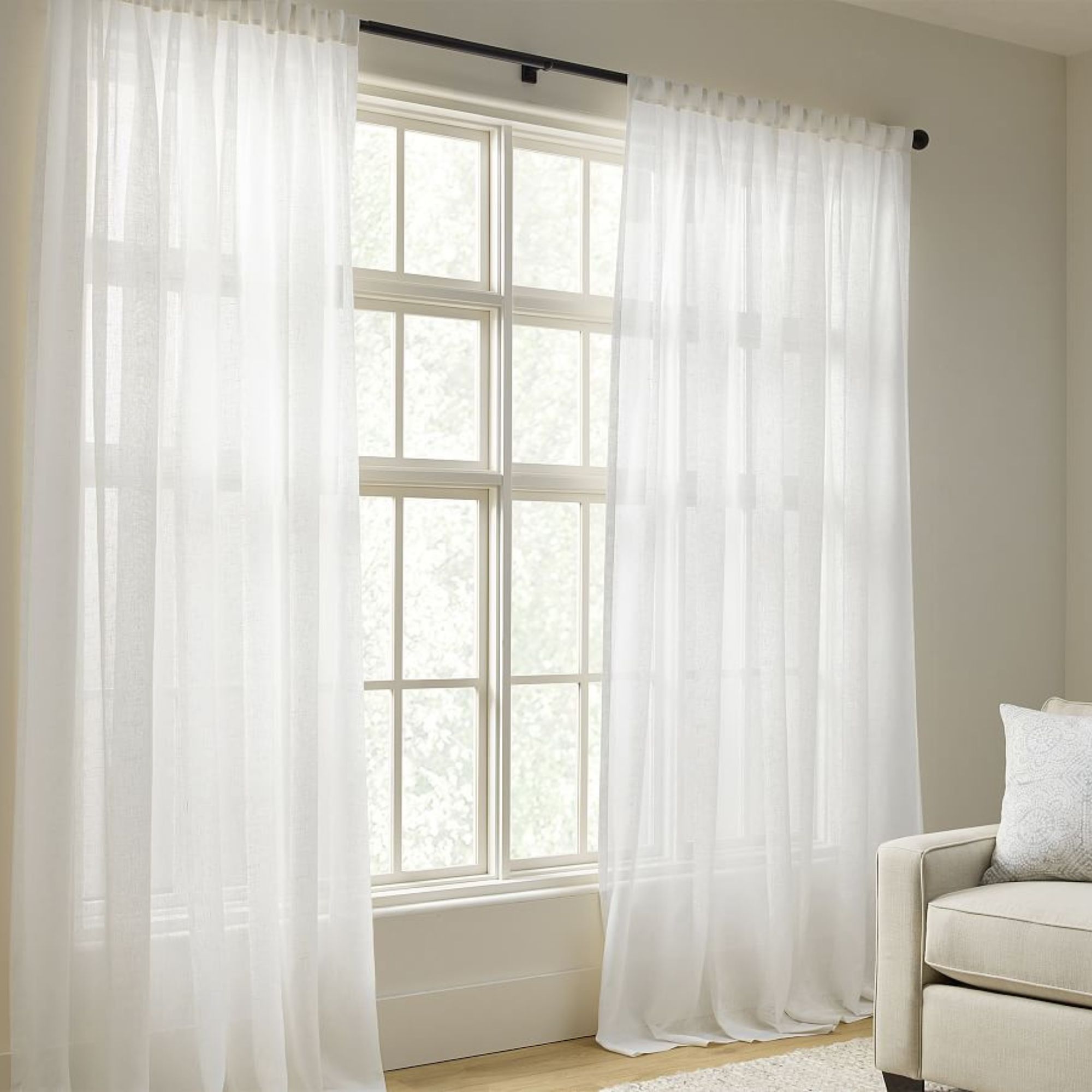 Emery Linen Sheer Curtain