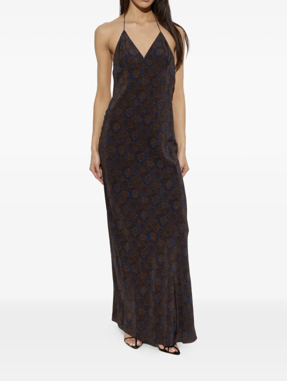 Matteau, Matteau Paisley-Print Halterneck Dress | 1