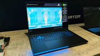 Acer Predator Helios 18 AI gaming laptop at CES 2025