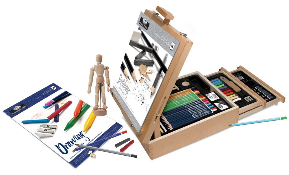 This art set contains nearly every kind of drawing implement any artist would need