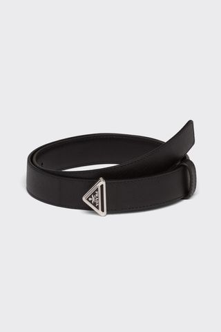 Prada + Saffiano Leather Belt