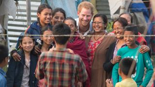 Prince Harry during a trip to Nepal