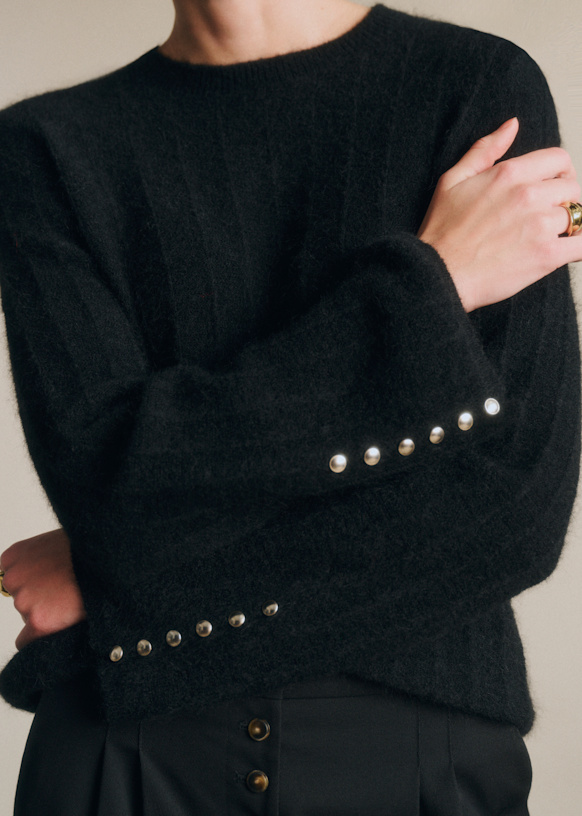 Joyce Jumper - Black - Merino Wool - S&amp;eacute;zane