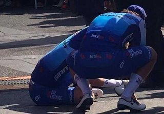 Updated: Freak pre-race crash takes Craddock out of E3 Saxo Bank Classic 