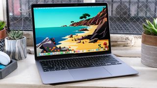 MacBook Air deals: a MacBook on a table top
