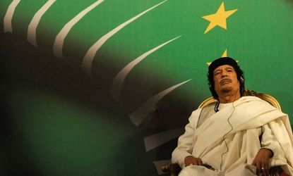 Longtime Libyan leader Muammar al-Qaddafi is next on the chopping block as Libya becomes the latest in a series of Middle Eastern uprisings. 