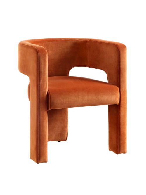 Greenwich Rust Velvet Dining Chair