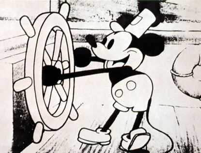 Steamboat Willie Mickey Mouse in 1928