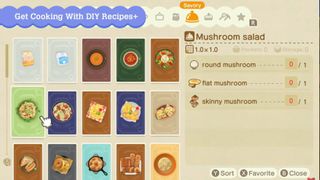Animal Crossing New Horizons Cooking Recipes